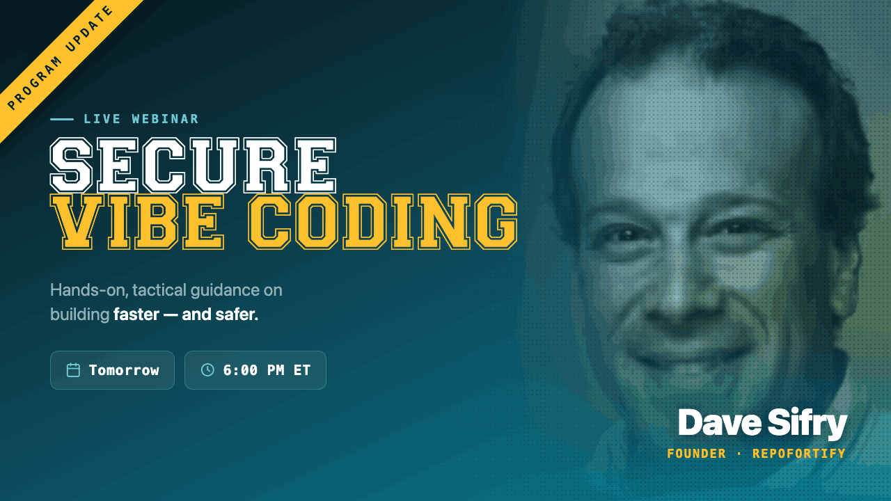 Vibe Coding Without Getting Owned.