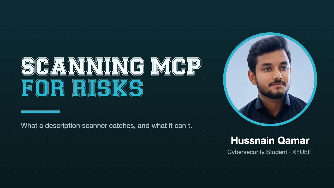 I Built an MCP Scanner. Here's What It Missed